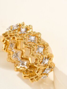 Buccellati lace diamond ring